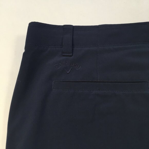 Callaway Mens Size 50B Lightweight Navy Flat Front Shorts in Excellent Condition - Picture 3 of 6